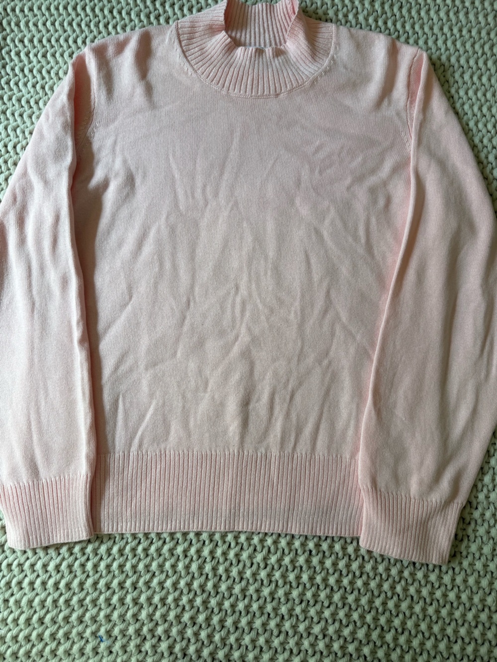 Old Navy Pale Pink Crewneck Sweater 100% Cotton Size XL